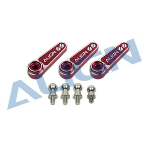 Align T-REX HSP61015QRT D6FF Metal Servo Arm (M2.5) - Red