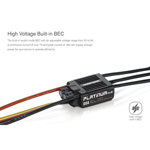 Hobby Wing Platinum PRO V4 ESC  - 60A (3S-6S)