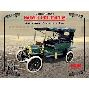 ICM 24002 Model T Ford 1911 Touring, American Passenger Car Plastic Model Kit 1/24