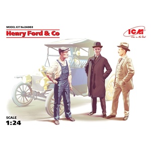 ICM 24003 Henry Ford & Co, 3 Figures Scale Plastic Model Kit 1/24