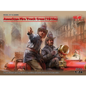 ICM 24006 American Fire Truck Crew (1910s) 1/24 Scale 24006