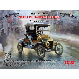 ICM 24016 Model T 1912 Commercial Roadster, American Car 1/24 #24016