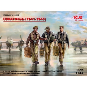 ICM 32104 USAAF Pilots (1941-1945) 1/32 Scale #32104