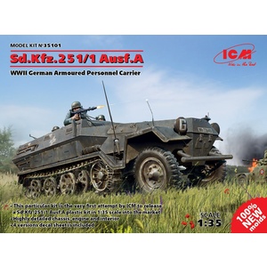 ICM 35101 German Armored Personnel Carrier Sd.Kfz.251 / 1 Ausf.A, WW II 1/35 #35101