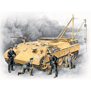 ICM 35342 Bergepanther, Early With Tank Crew 1/35 35342