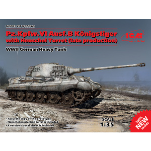 ICM 35363 Pz.Kpfw.VI Ausf.B Königstiger with Henschel Turret, 1/35 #35363
