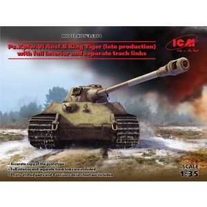 ICM 35364 PZ.KPFW.VI AUSF.B King Tiger With Full Interior 35364