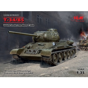 ICM 35367 Soviet Medium Tank Т-34-85 WWII 1/35 #35367