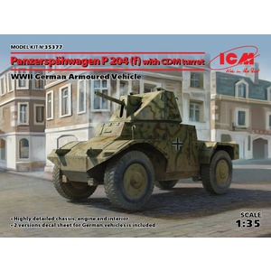 ICM 35377 Panzersp?hwagen P 204 (f) W/CDM Turret WWII German Armoured Car 1/35 35377