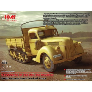 ICM 35412 German Semi-Tracked Truck V3000S/SS M (SD.KFZ.3B) Maultier WWII 1/35  35412