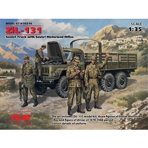 ICM 35516 ZiL-131, Soviet Truck with Soviet Motorized Rifles 1/35  35516