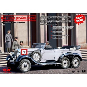 ICM 35531 G4 (1939 Production), German Car With Passengers Plastic Kit 1/35