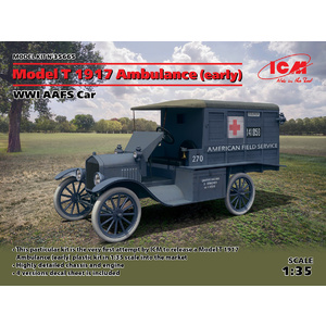 ICM 35665 Model T 1917 Ambulance (early) WWI AAFS Car 1/35 #35665
