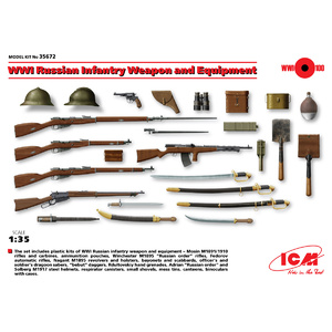 ICM 35672 Russian Infantry Weapon and Equipment WWI 1/35  35672