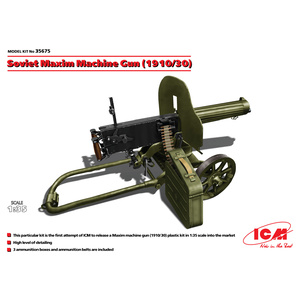 ICM 35675 Soviet Maxim Machine Gun (1910 - 1930), 1/35 Scale 35675