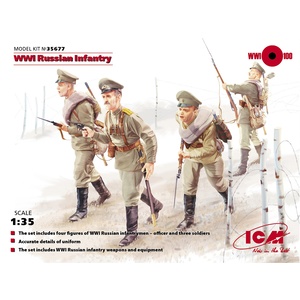 ICM 35677 Russian Infantry, WWI (1900-1918), 1/35 Scale 35677