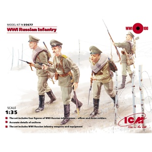 ICM 35677 Russian Infantry, WWI (1900-1918), 1/35 Scale #35677