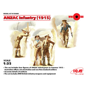 ICM 35685 Anzac Infantry (1915), WWI, 1/35 Scale #35685