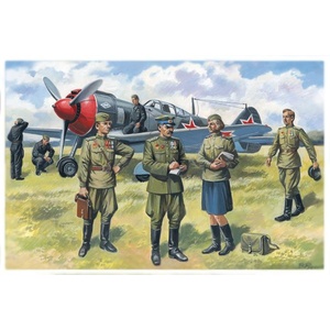 ICM 48084 Soviet Air Force Pilots and ground personnel, 1/48 Scale  48084