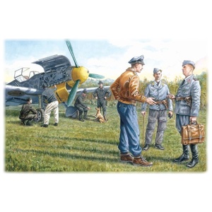ICM 48085 German Luftwaffe pilots and ground personnel, WWII, 1/48 Scale  48085