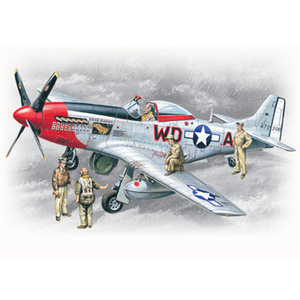 ICM 48153 P51D WWII, With USAAF Pilots and Ground Personnel Fighter, 1/48 48153