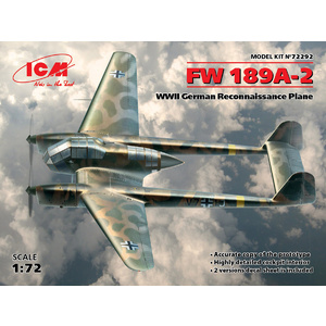 ICM 72292 FW 189A-2 WWII German Reconnaissance Plane, 1/72 #72292