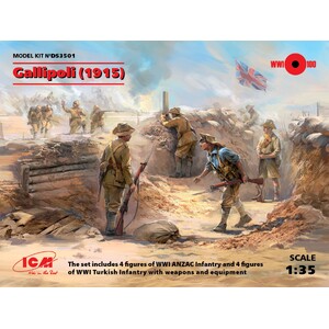 ICM DS3501 Gallipoli (1915) 1/35 Scale Plastic Model Kit