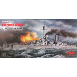 ICM S003 Kronprinz German Battleship, WWI, 501mm, 1/350 Scale #S.003