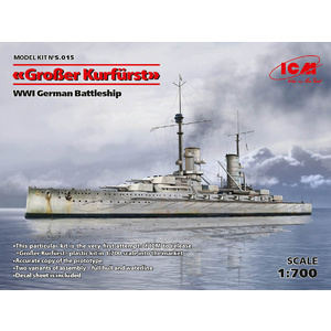 ICM S015 "Grosser Kurfurst", WWI German battleship, 250 mm, 1/700 Scale S.015