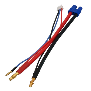 4mm Banana to EC3 Female 2S LiPo Charge & Balance Lead (JST-XH)
