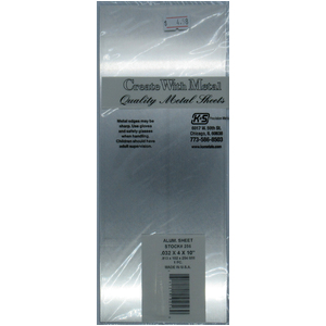 KS256 Aluminum Flat Sheet: 0.032" Thick x 4" Width x 10" Long (1pc)