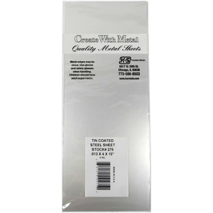 KS275 Tin Flat Sheet: 0.013" Thick x 4" x 10" (1pc)