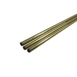 KS3920 Round Brass Tube: 2mm OD x 0.45mm Wall x 1M Long (3pcs)