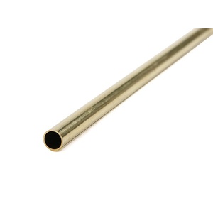 KS3925 Round Brass Tube: 7mm OD x 0.45mm Wall x 1M Long (1pc)