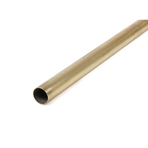 KS3930 Round Brass Tube: 12mm OD x 0.45mm Wall x 1M Long (1pc)