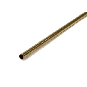 KS3934 Round Brass Tube: 3mm OD x 0.225mm Wall x 1M Long (1pc)