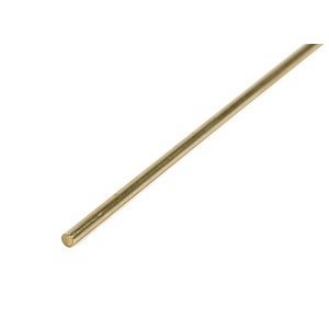 KS3955 Round Brass Rod: 3mm OD x 1M Long (1pc)