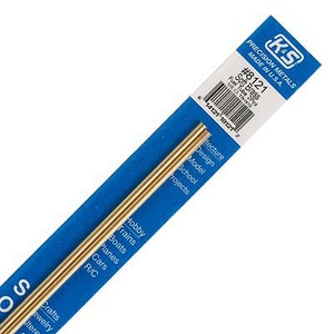 KS8121 Round Soft Brass Fuel Line: 1/8" OD x 0.014" Wall x 12" Long (1pcs)