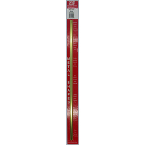 KS8122 Round Brass Tube: 1/4" OD x 0.014" Wall x 12" Long Streamline (1pc)
