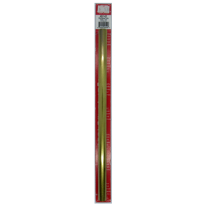 KS8142 Round Brass Tube: 19/32" OD x 0.014" Wall x 12" Long (1pc)