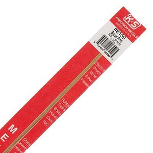 KS8159 Round Brass Rod: 0.020" OD x 12" Long (5pcs)