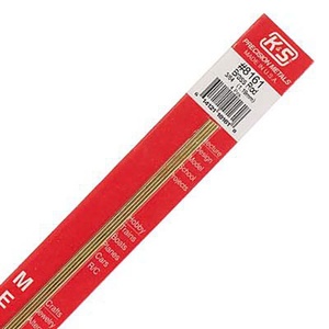 KS8161 Round Brass Rod: 3/64" OD x 12" Long (4pcs)