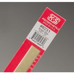 KS8231 Brass Strip: 0.016" Thick x 1/2" Wide x 12" Long (1pc)