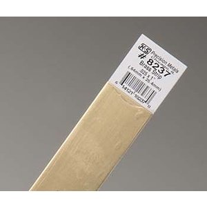 KS8237 Brass Strip: 0.025" Thick x 1" Wide x 12" Long (1pc)