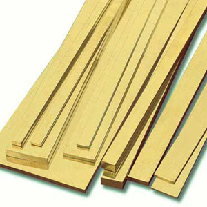 KS8245 Brass Strip: 0.064" Thick x 1/4" Wide x 12" Long (1pc)
