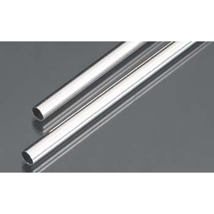 KS9805 Round Aluminum Tube: 6mm OD x 0.45mm Wall x 300mm Long (2pcs)
