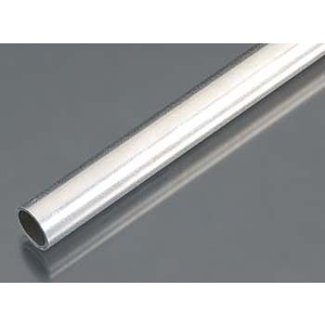 KS9812 Round Aluminum Tube: 10mm OD x 0.76mm Wall x 300mm Long (1pc)