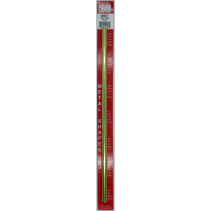 KS9827 Round Brass Tube: 9mm OD x 0.45mm Wall x 300mm Long (1pc)
