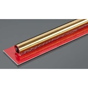 KS9828 Round Brass Tube: 10mm OD x 0.45mm Wall x 300mm Long (1pc)