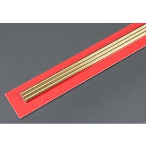 KS9835 Round Brass Tube: 3.5mm OD x 0.225mm Wall x 300mm Long (3pcs)